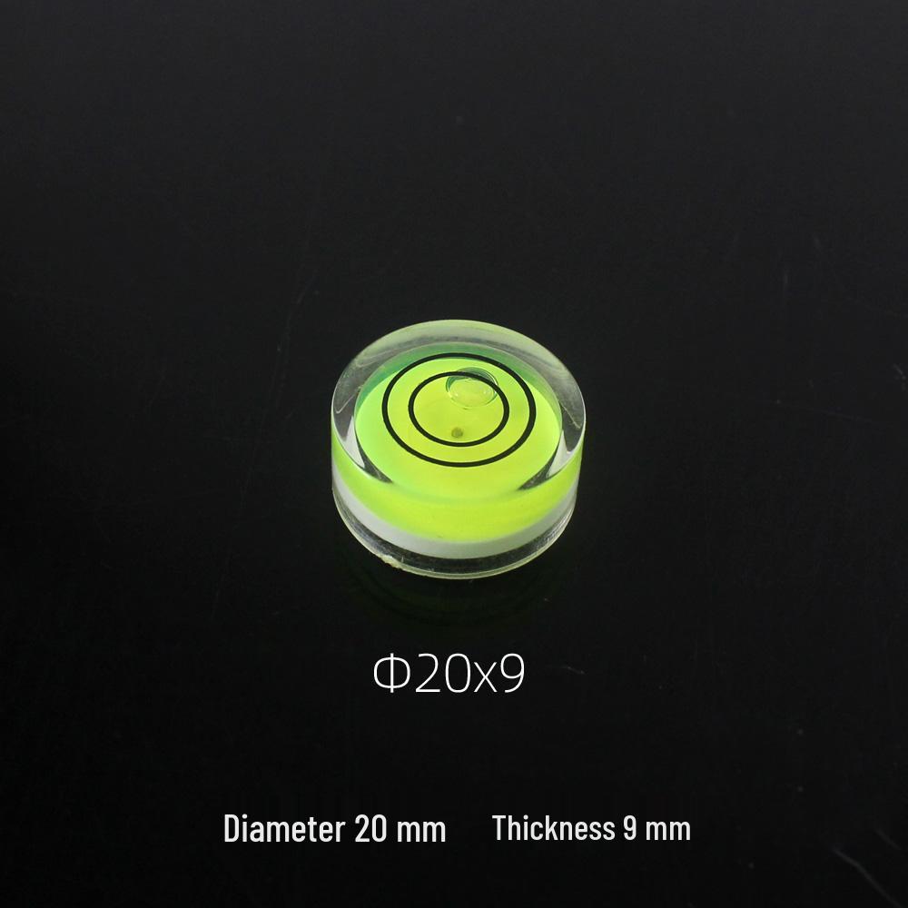 Universal Green Spirit Level with Scale - Compact Liquid Bubble Measuring Tool