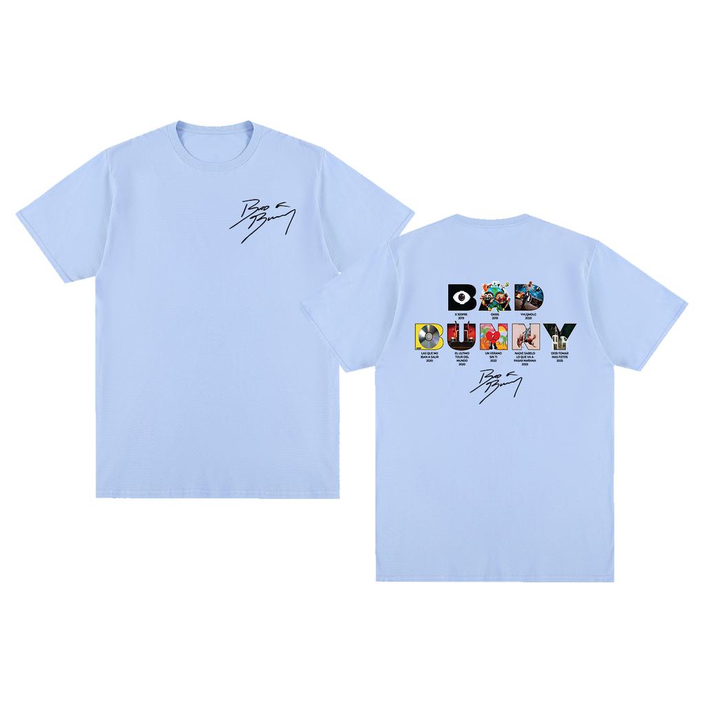 Bad Bunny Vintage Tshirt DTMF Residencia Tour Clothing Harajuku for Lover Gifts Cotton Unisex T shirt New Tee Tshirt Womens Tops