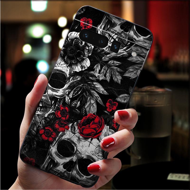 Handyhülle Für Google Pixel 10 Pro XL 9 Pro XL 9A 8 7 6 Pro Pixel 8A 7A 6A Pixel 8 7 6 5 Totenkopf