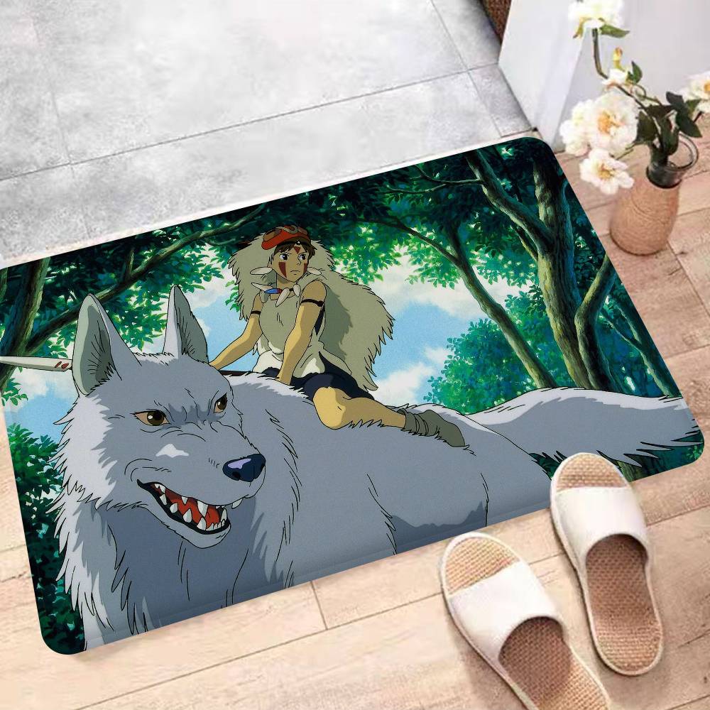 Anime Film P-Princezna M-Mononoke Vstupní rohožka Skandinávský styl Domácí rohožka Koupelnové-WC rohožky Ložnice Hotelová dekorační rohož