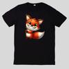T-Shirt Funny Animals Peeking Around the Corner Funny Cartoon