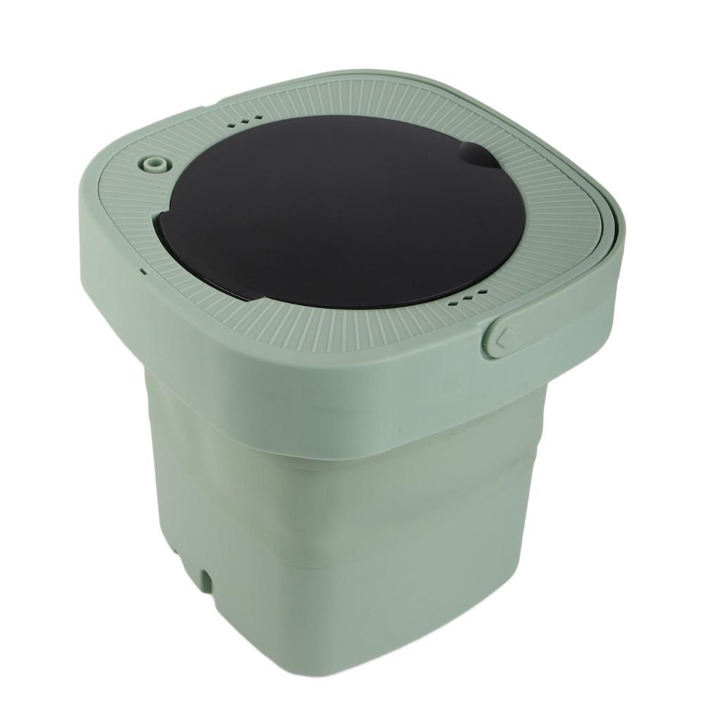 Foldable Washing Machine High Speed 6.5L Large Capacity Soft Semi Spin Drying Mini Washer with Drain Hose for Travel