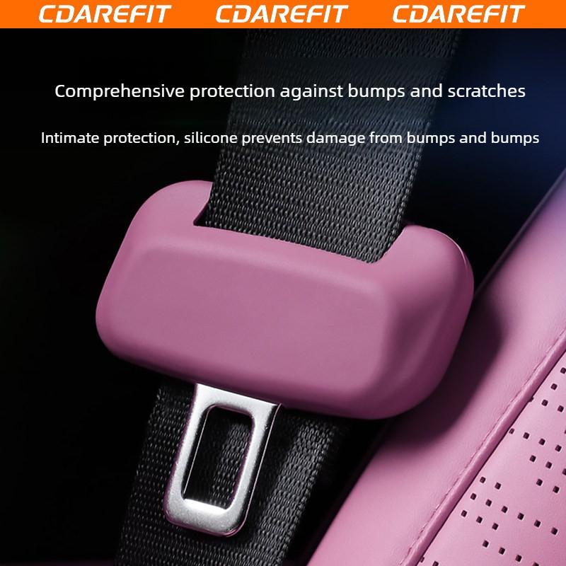 For Chery ICAUR V27 Car Safety Buckle Silicone Protective Case Seat Belt Fixed Plug Scratch Resistant Anti Wear Accessories