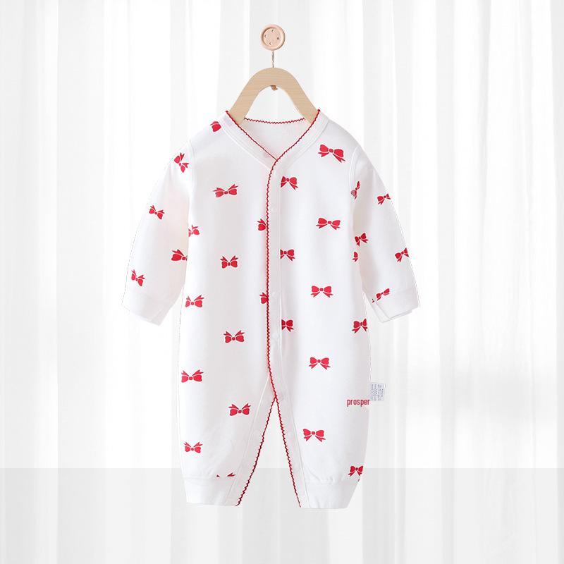 Baby Romper – Pure Cotton Newborn Spring/Autumn Base Layer Pajamas Crawling Suit