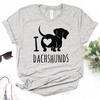 Dachshund T Shirt Femme Baddie Party Goth Japan Meme Shirt Graphic Psychedelic Jojifuku Anime Aesthetic
