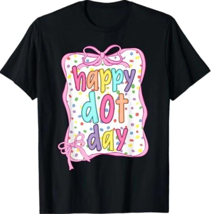 Groovy Happy Dot Day Colorful Polka Dot T-Shirt XS