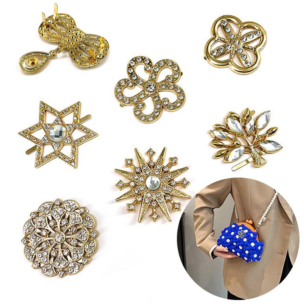 

DIY Woven Bag Metal Buckle Clasp Craft Purse Hat Decor Exquisite Bag Pendant Decoration 1