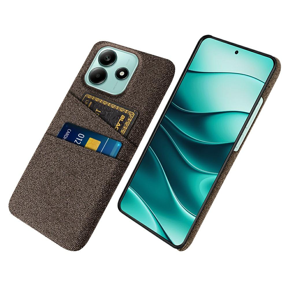 For Xiaomi Redmi Note 14 5G Case Cloth+Hard PC Phone Cover with Dual Card Slots