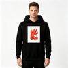 Men Anime Character Print Pullover Hoodie Casual Long Sleeve Sweatshirt for Adults