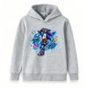 Kids Boys Girls Casual Pullover Hoodie, Cool Graffiti Cartoon Speed Hedgehog Print Long Sleeve Comfortable Soft Streetwear Hooded Sweatshirt for