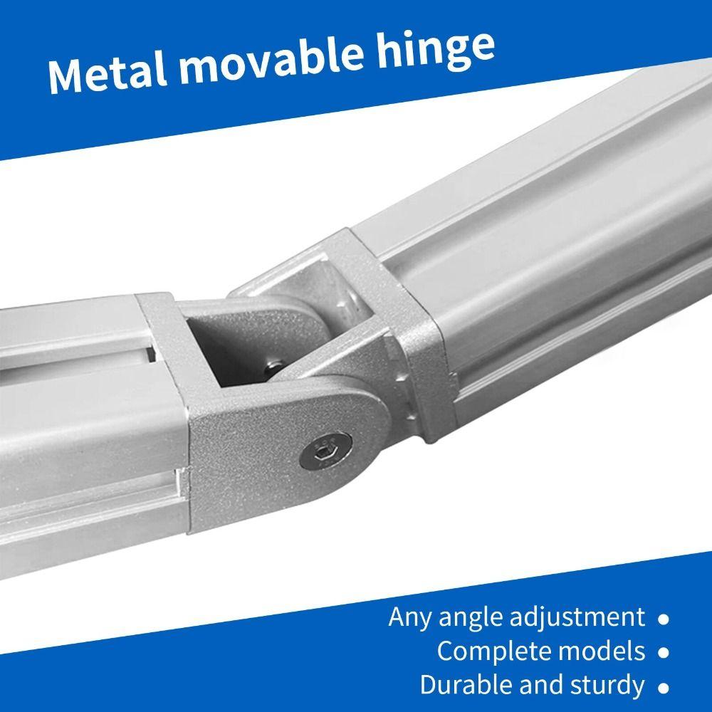 Sliding Base Pivot Joint Connector Right Angle Connector  Industrial Aluminum Profile
