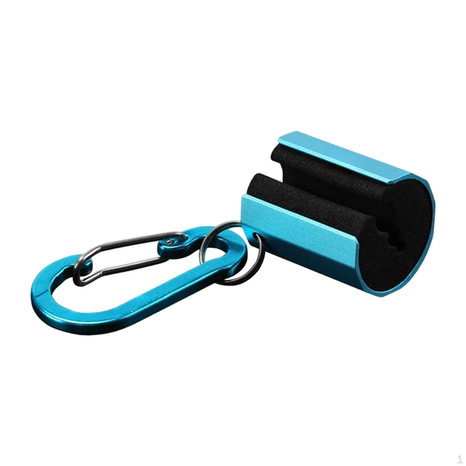 Creek Rod Clip with Key Fly Fishing Clips Smooth Surface Lightweight Accessories Easy to Install синий