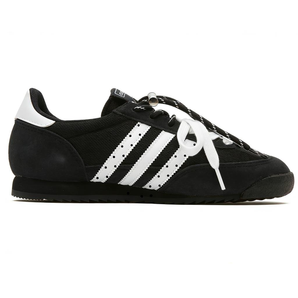 adidas Originals R71 Tessuto a Grana di Fotone, Pelle Sintetica Resistente all'Abrasione Scarpe Casual Basse Unisex Nero Bianco IH1324(Team293-)