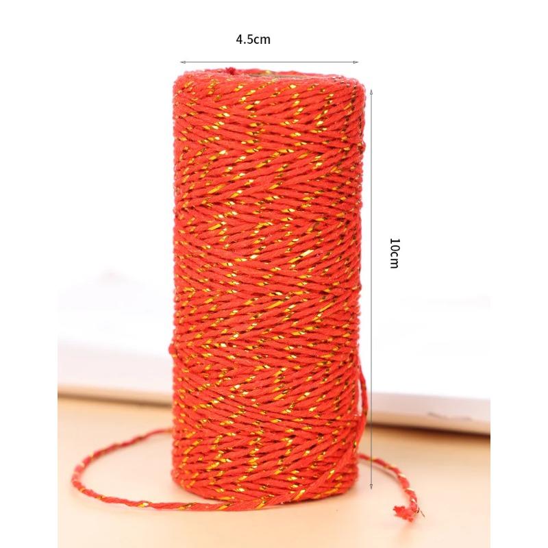 100m Macrame Cord Rope Luxury Soft Jute Twine Colored Twisted Rope for DIY Crafts Wall Hanging Plant Hangers Wool Weaving