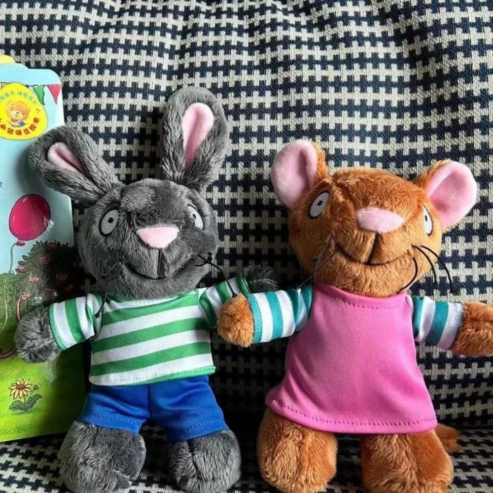 Pip and Posy Plush Toys Soft Stuffed Animal Rabbit Mouse Plushie Dolls Kids Educational Stuffed Figures Birthday Christmas Gifts