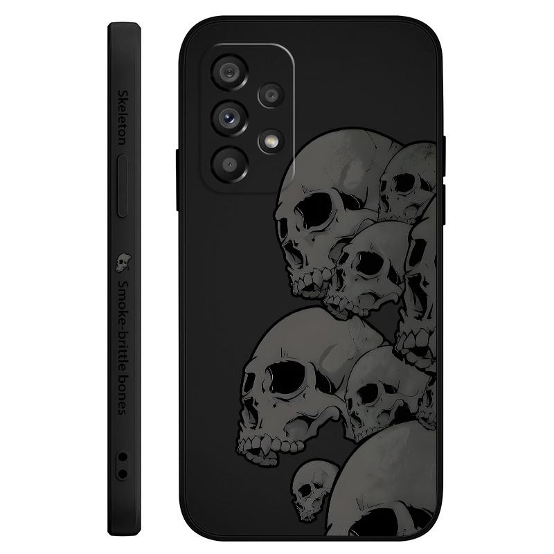 

Dark Skeleton Case For Samsung Galaxy A73 A53 A33 A23 A13 A72 A52 A52S A32 A22 A12 A71 A51 A31 A21S 4G 5G Cover Samsung A21S чорний