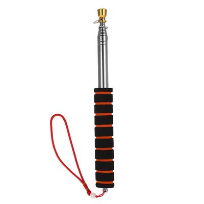 Brand New 2m/2.5 Meters Outdoor Flagpole Stainless Steel Telescopic Flag Pole for Teachers'Teaching Pointer Tour Guide Banner 79" / 98" Flagstaff