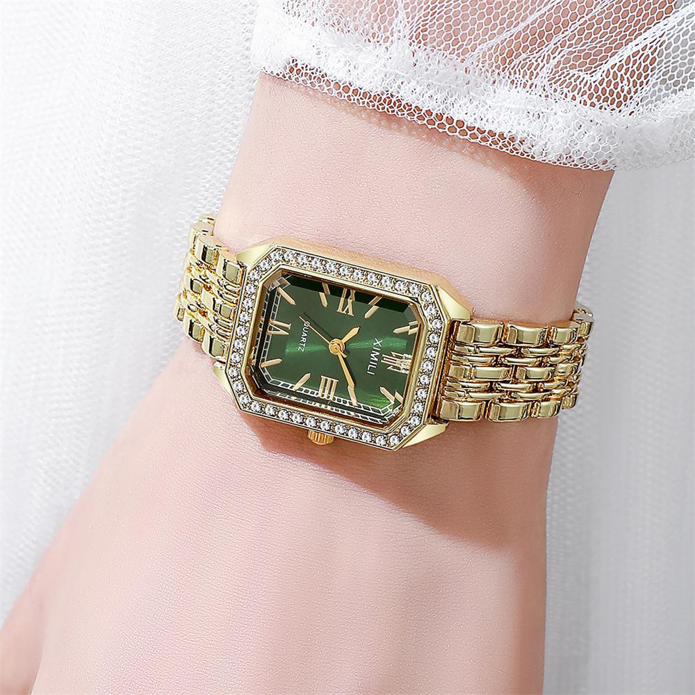 Light luxury Brand Watch Women Business Simple Diamond Gold Watches Casual Female Student Fashion Quartz Clock Wristwatches