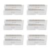 20 Pcs FCOB COB LED Strip Connector 8mm 0.31in Transparent Solderless COB LED Strip To 2 Pin Wire Connector