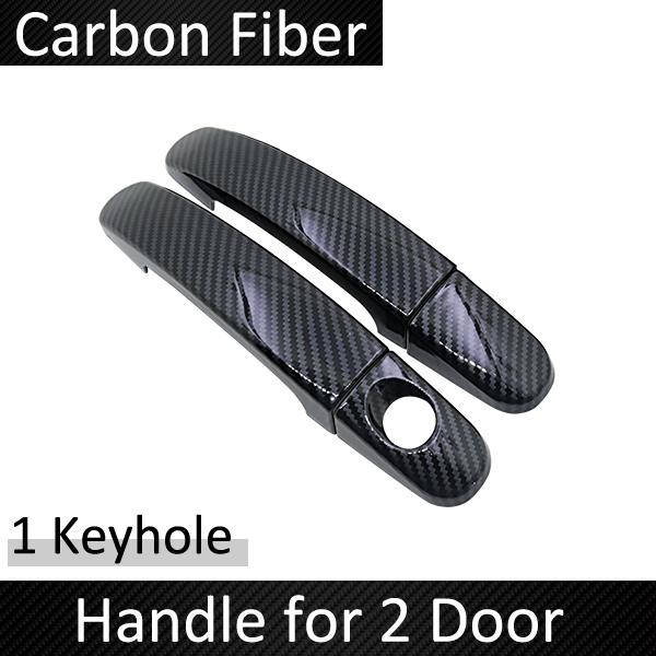Black Carbon Fiber Door Handle Cover for Mazda BT-50 BT 50 BT5 2012~ 2017 2018  Car Accessories Stickers Trim Set Chrome