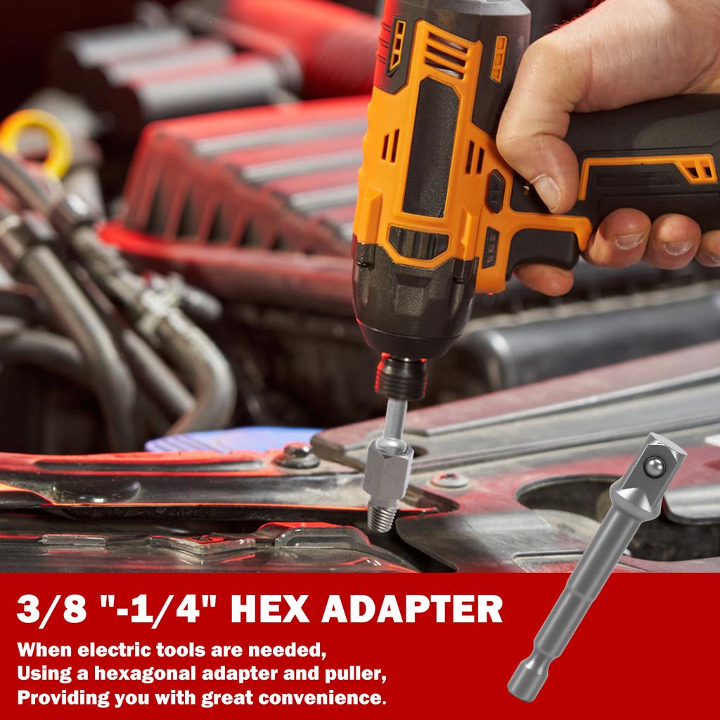 27Pcs Screw Extractor Set Hex Head Hand Multi Spline Bolt Extractor Kit Easy Out Broken Bolts Screws Extracting Tool for Power