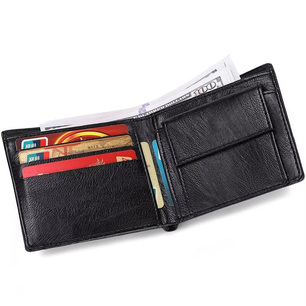 Cool PU Leather Men Short Wallet Black Grey Brown 3D Eagle Relief Pattern Leather Designer Wallet Credit Card Holders Men