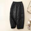 Winter New Outer Wear Loose Thin Solid Color Cotton Pants Casual Wide Leg Pants Nine Minutes Pants Tide