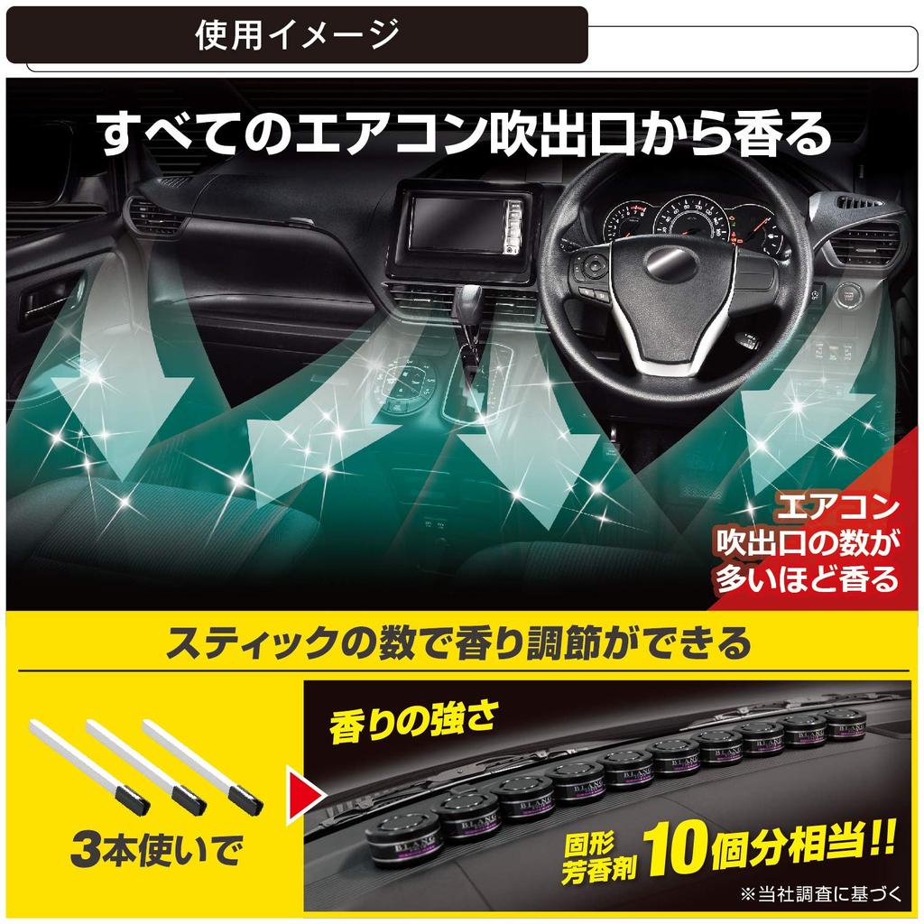 Carmate BLANG H1205 Car Deodorizing Air Conditioner Filter Mount Monster Shine Blue