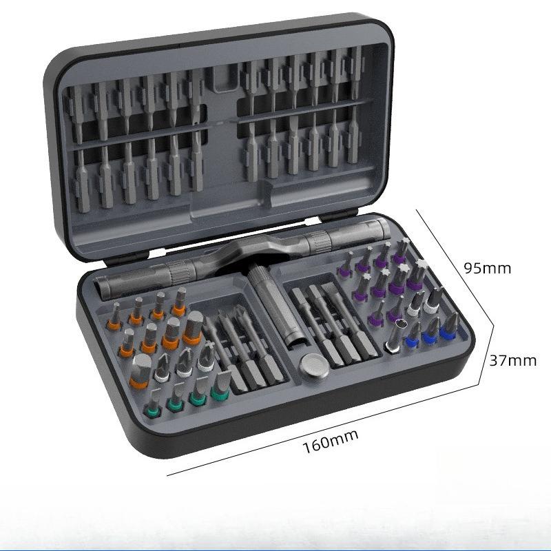 66 In 1 Ratchet Screwdriver Set S2 Steel Bits Multifunctional Mobile Phone Repair Hardware Tool Kit