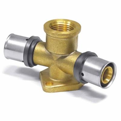 Double Crimp Wall Fitting 16mm, Wall Angle