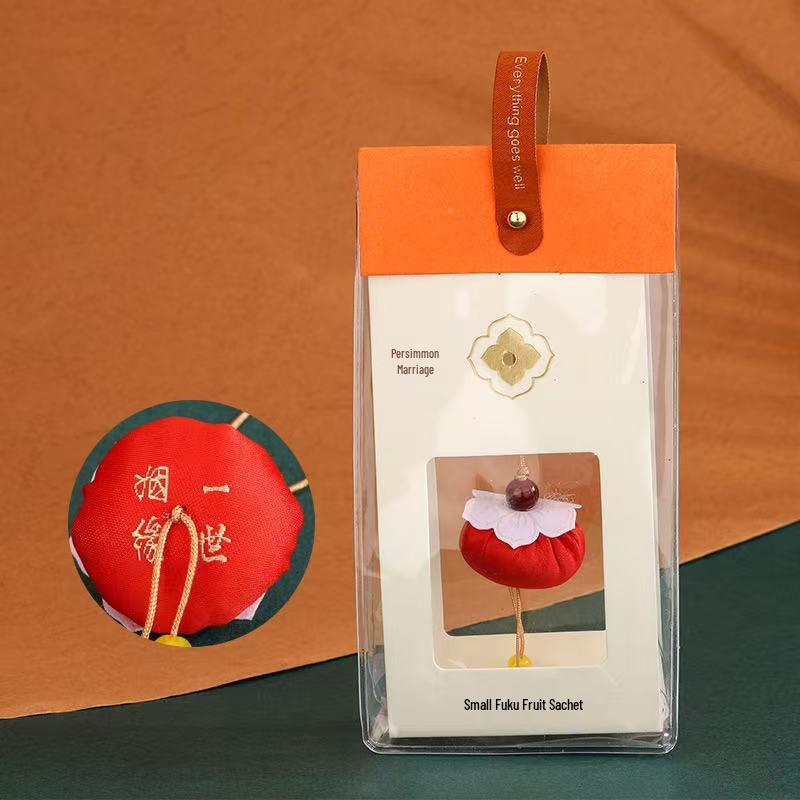 Persimmon Scented Pouch: Lucky Year of the Snake Charm and Gift