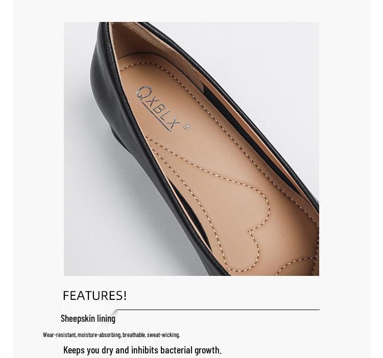 Comfortabele Zwarte Schoenen met Middelhoge Hak voor Professionele Vrouwen, Geschikt voor Stewardessen en Sollicitaties
