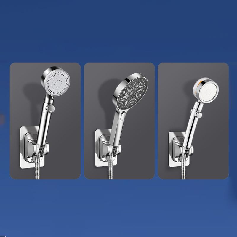 Suport autoadeziv pentru cap de duș, reglabil, montat pe perete, placă de bază fixă, suport pentru accesorii de baie