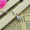 925 Silver Plated Aaa Zircon Inlaid Casual Necklace Silver Ladies Pendant
