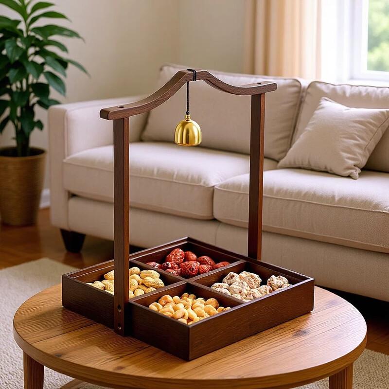 Song Style Four-Compartment Snack & Fruit Tray