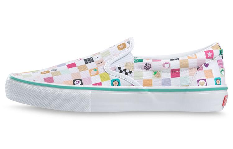 Frog x Vans Skate Slip-On LTD Checker White 41