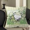 Maltese Cute Line Puppy Dog Pillow Cover for Bedroom Room and Living Room Sofa Decorative Cushion Cover