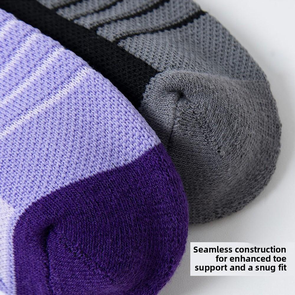 2 pairs Warm Sports Socks High Elastic Mountaineering Socks Soft Ski Socks  Winter Season