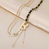 Fashionable And Elegant Chunky Chain Necklace Featuring Personalized Letter Pendant