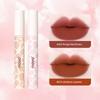 Novo Nude Color Series Lip Lacquer Fall and Winter Lipstick Female Matte Finish Velvet Low Saturation Lip Gloss Mud Plain Makeup White