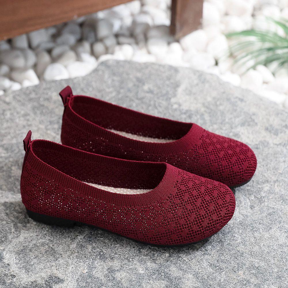 Summer New Sandals Mesh Breathable Women's Shoes Anti Slip Black Work Shoes Comfortable Casual Single Shoes