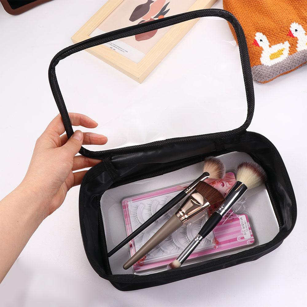 Organizer TPU Toiletry Bag Zipper Storage Bag Transparent Cosmetic Bag Bath Storage Makeup Case