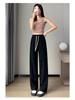 Women's High Waist Loose Candy Color Wide Leg Pants - Versatile Slim Fit for Spring and Autumn