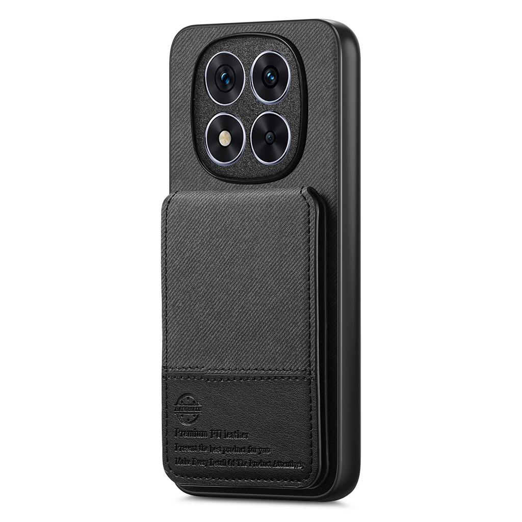 For Xiaomi Redmi Note 14 Pro+ 5G Case Cloth Texture Leather+PC+TPU RFID Blocking Phone Cover with Card Holder