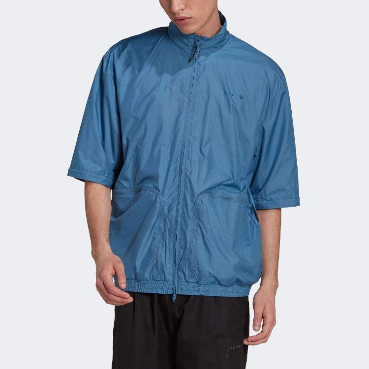adidas Originals RECLAIM UTILITY Jackets Men's Blue Stand Collar Moderate Other HK2751