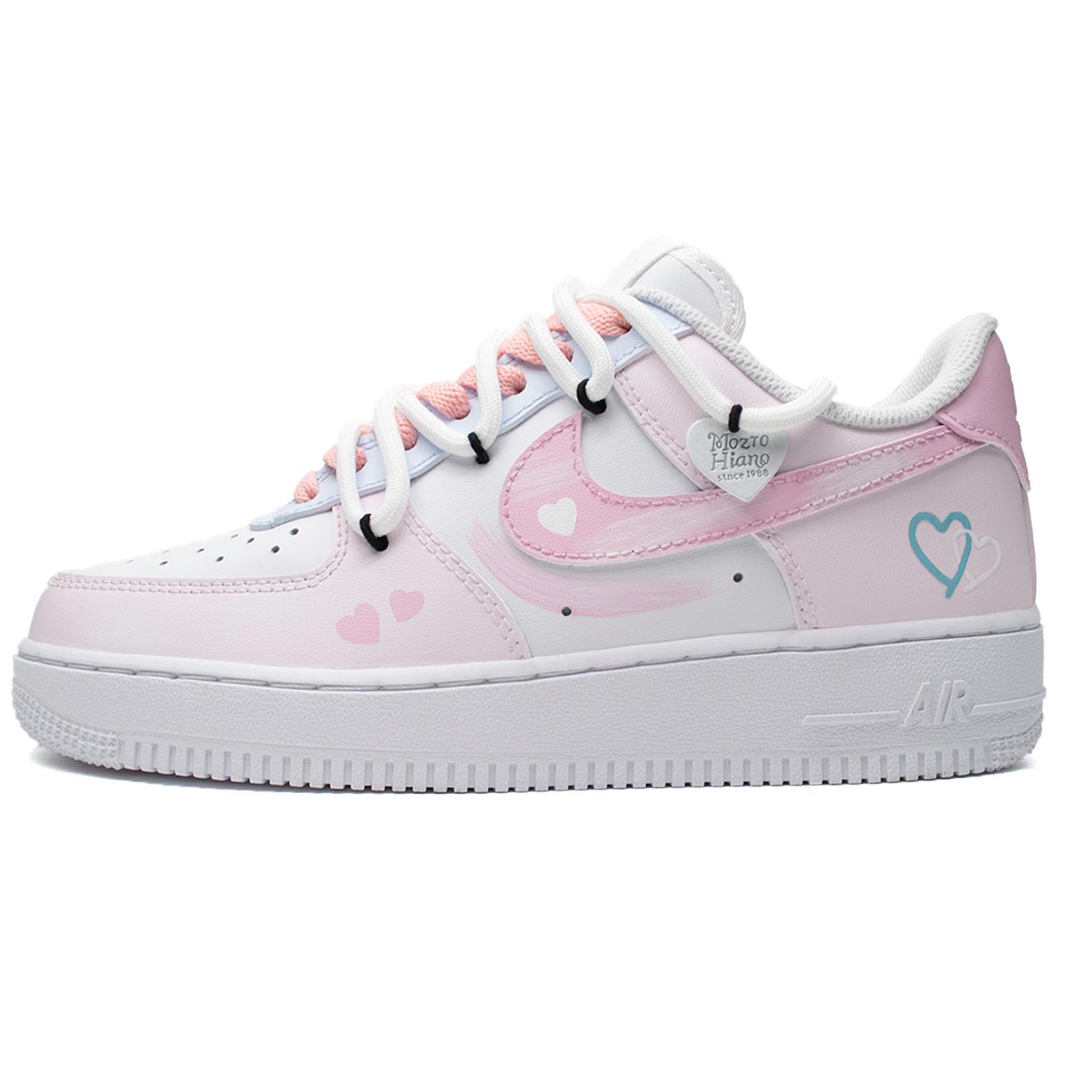

Nike Air Force 1 Low Love Confession Slip Resistant Cushioning Low top Skateboard Shoes Unisex Pink CW2288-111(Team98-) 43