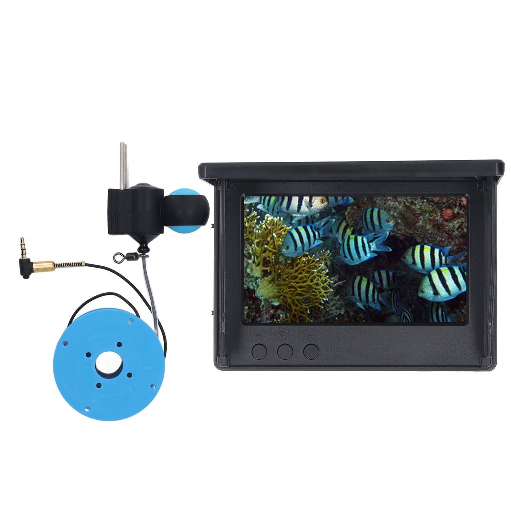 Underwater Fishing Camera 4.3inch Display 1080P 220 Degrees  Ultra Wide Angle Lens Water Resistant