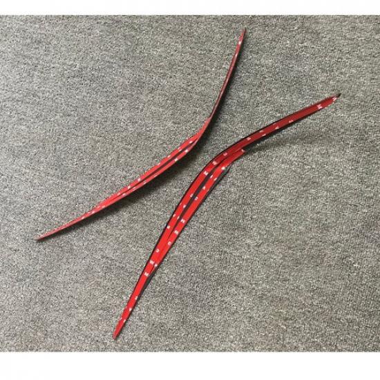 Carbon Fiber Front Head Lamp Eyelid Eyebrow Trim For BMW X3 F97 G01 2018-21