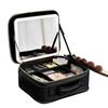 Women's Professional LED Mirror Makeup Box - Large Capacity Portable Cosmetic Storage Bag