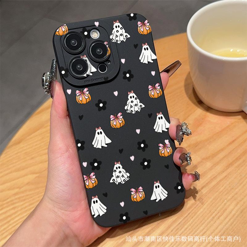 Halloween element Apple 15promax mobile phone case iphone14 is suitable for 12/13mini new 16Pro soft